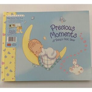 vtg Precious Moments Baby's First Year Keepsake Book Fill-in Record Gift
